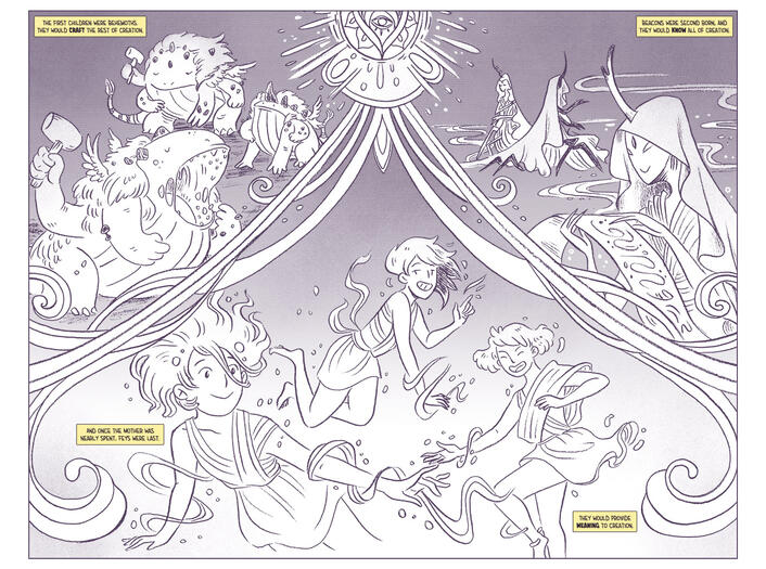 Sand: The Tale of Luc and San - Comic sample. Original art.