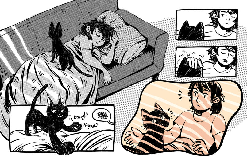 Dream of Jupiter Soup - Comic sample. Original art.